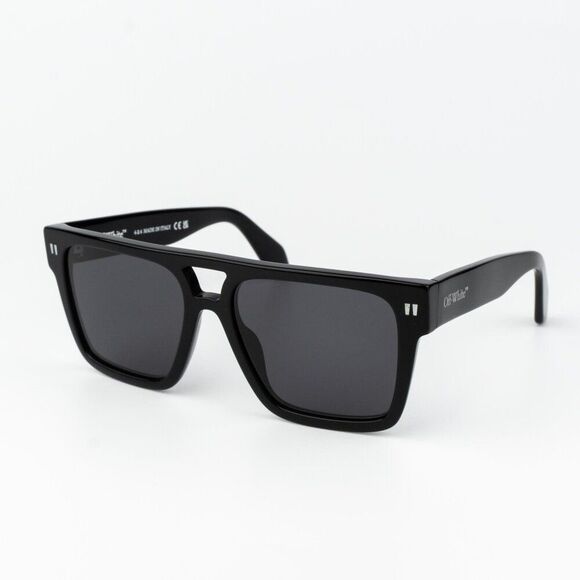 Off-White SPRINGFIELD Men Sunglasses Black Grey Square OERI133 SPRINGFIELD 1007